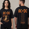 ACDC Pwr Up Tour 2026 Merch Hells Bells Lightning T-Shirt ACDC Merch Gift For Rock Band Lovers - Merchluma