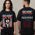ACDC Pwr Up Tour 2026 Merch Highway to Hell USA Pwr Up 2026 North America Shirt Fan Gifts - Merchluma