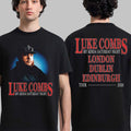 Luke Combs My Kinda Saturday Night Tour UK And EU Merch 2026 Portrait T-Shirt Luke Combs Merch - Merchluma