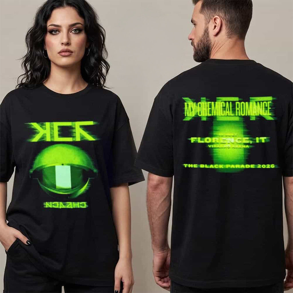 My Chemical Romance Merch The Black Parade 2026 At Visarno Arena In Firenze IT T-Shirt Fan Gift - Merchluma
