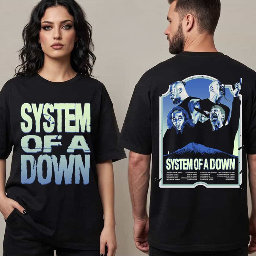 System Of A Down Merch Schedule Tour Dates 2026 T-Shirt SOAD Merch Gift For Music Lovers - Merchluma