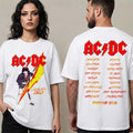 ACDC Pwr Up Tour 2026 Merch Problem Child Cities Tour 2026 T-Shirt White Gift For Rock Fans - Merchluma