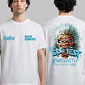 Iron Maiden EddFest 2026 Knebworth Merch Eddie Head White T-Shirt Iron Maiden Merchandise - Merchluma