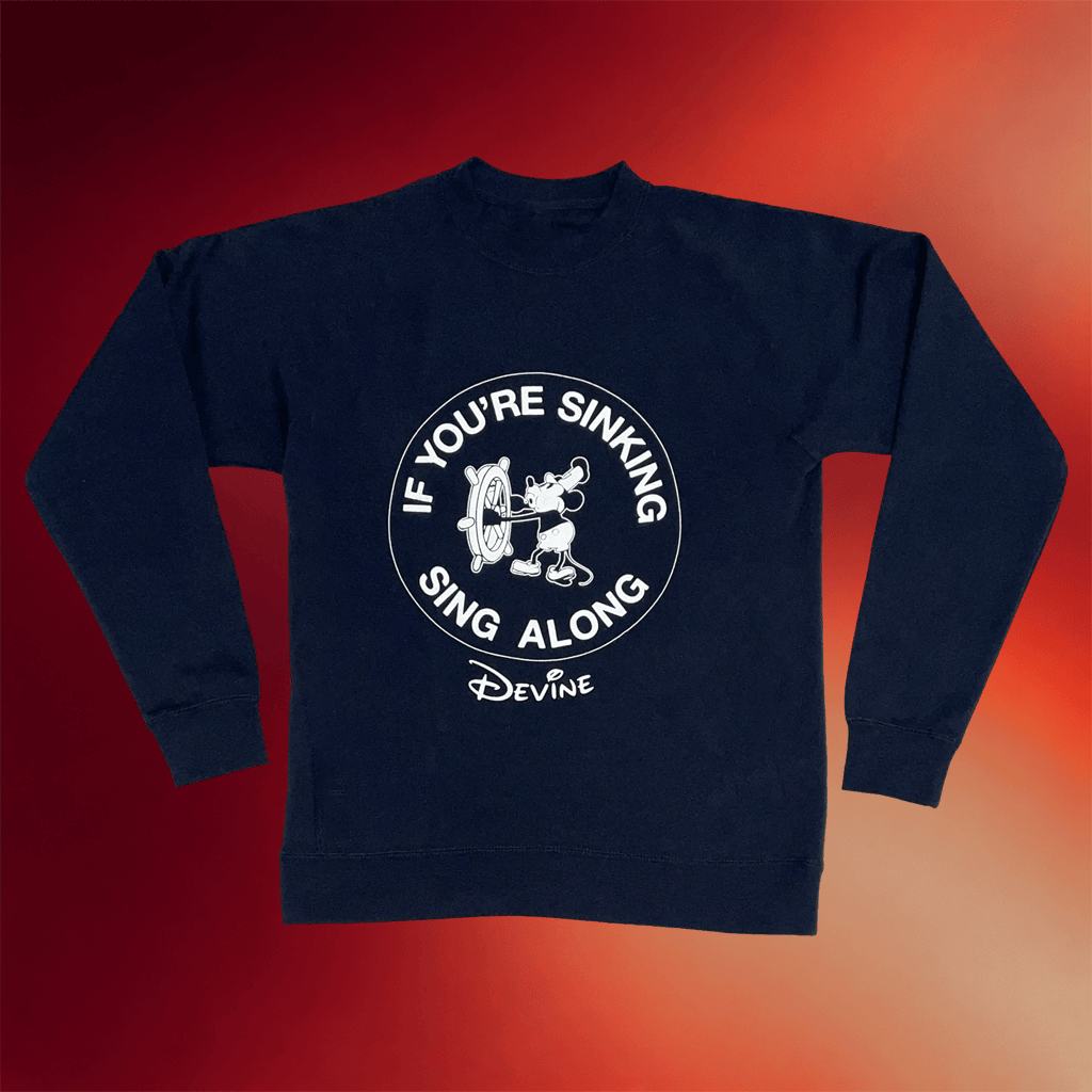 Kevin Devine Merch 2026 If You're Sinking Sing Along Sweatshirt Gifts For Friends - Merchluma