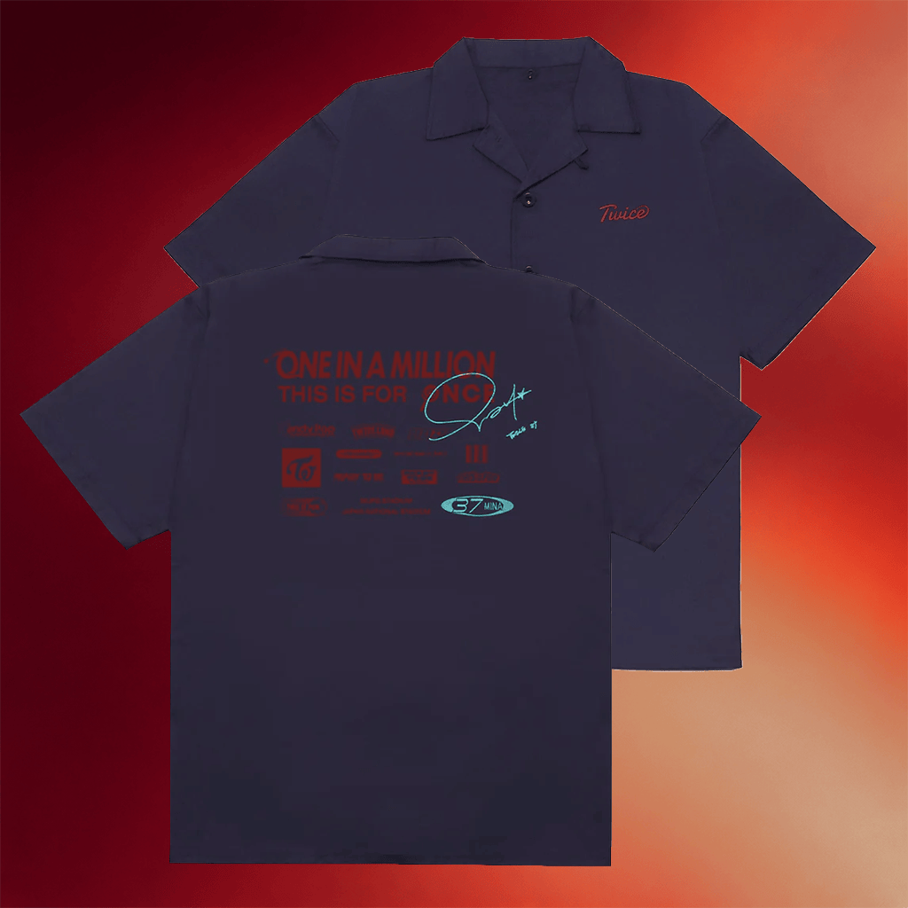 Twice Merch 2026 Mina Twice Button Up Shirt This Is For One In A Million Merch Fan Gifts - Merchluma