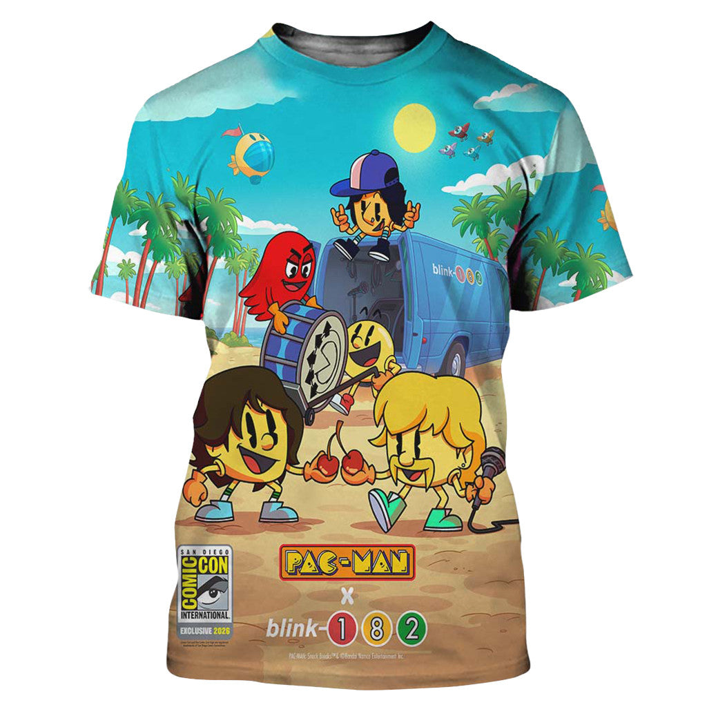 Blink-182 X Pac-Man Comic-Con San Diego 2026 July 23 26 T-Shirt Blink 182 Merch Fan Gifts - Merchluma