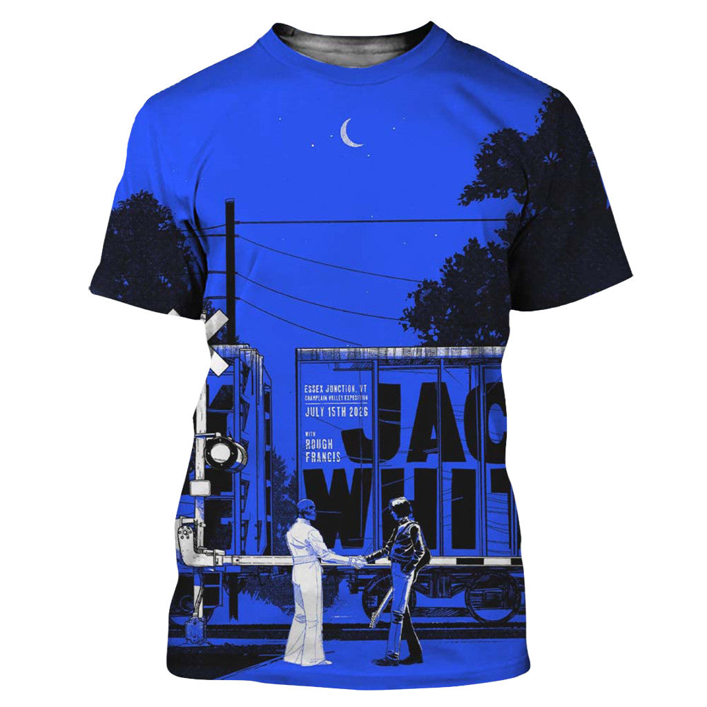 Jack White Essex Junction Vermont 2026 Event Poster T-Shirt Jack White Merch Music Lover Gifts - Merchluma