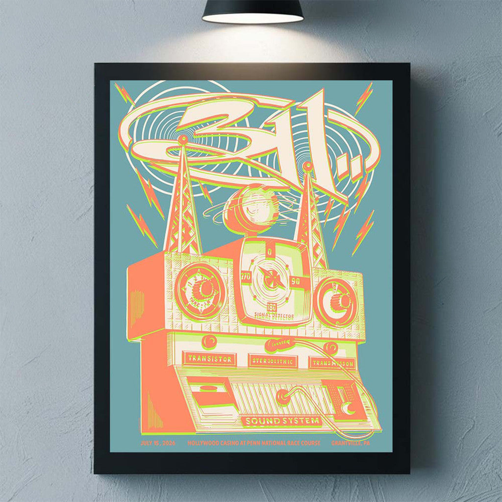 311 Grantville Pennsylvania 2026 Event Poster At Hollywood Casino Poster 311 Band Merch Decor - Merchluma
