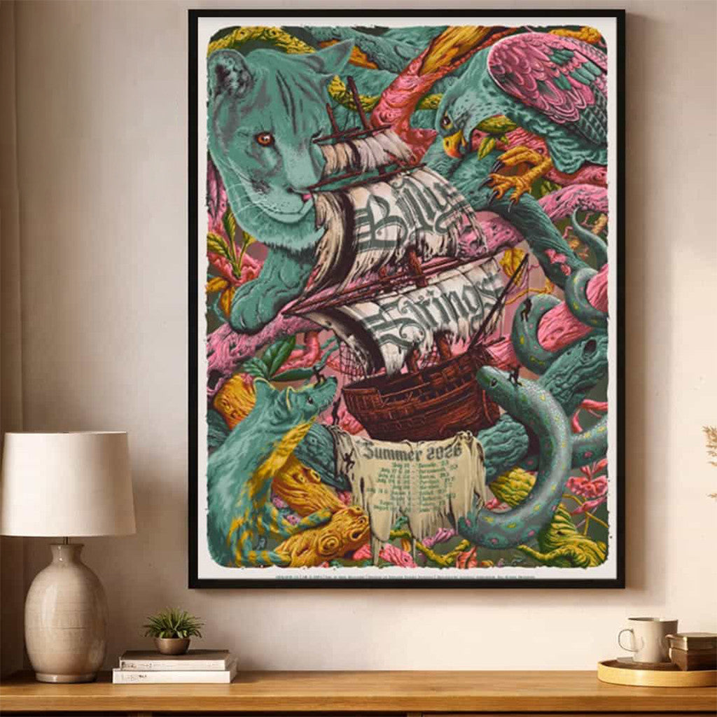 Billy Strings Summer 2026 Event Poster Art By Neal Williams Home Decor Billy Strings Merch - Merchluma