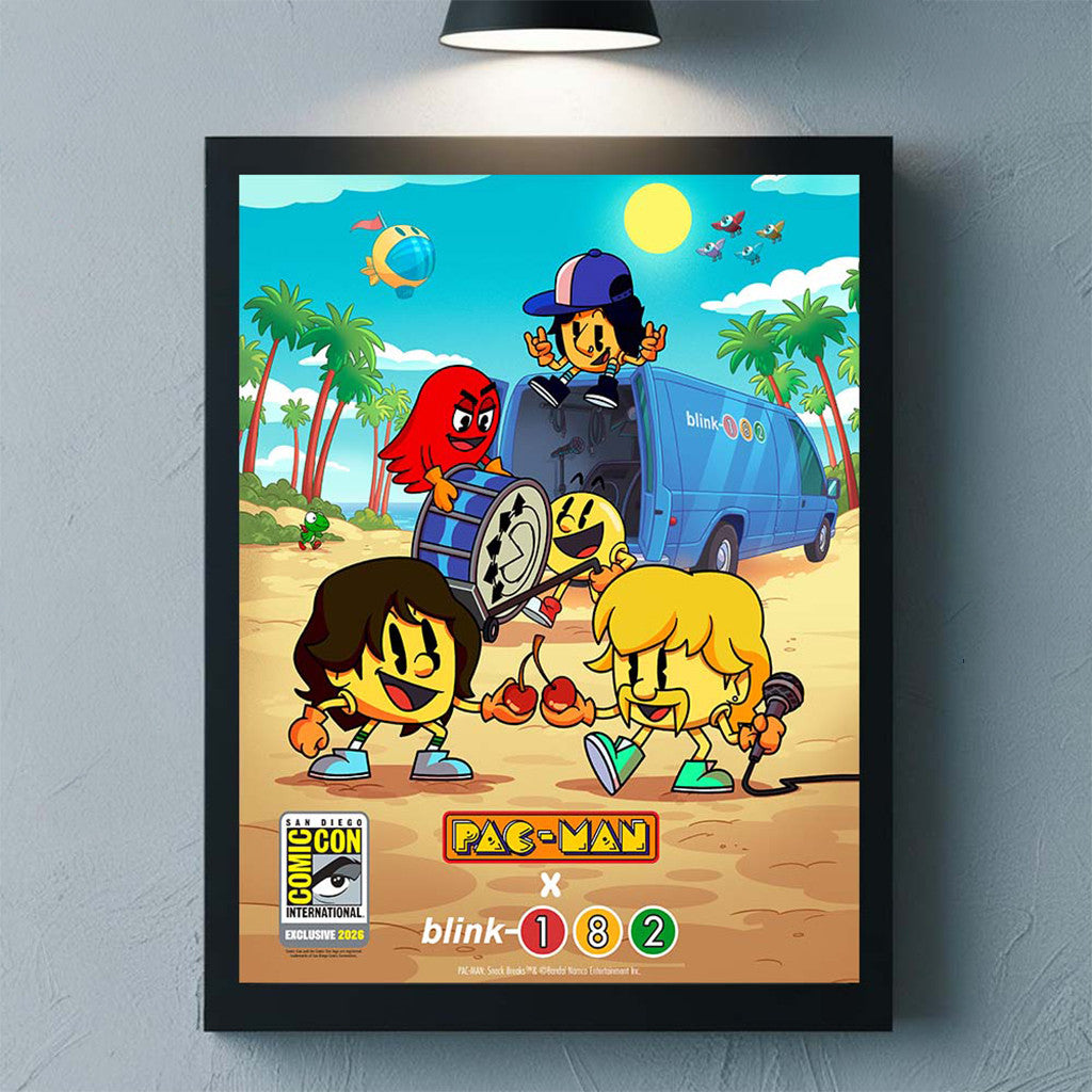 Blink-182 X Pac-Man Comic-Con San Diego 2026 July 23 26 Poster Fan Merch Wall Art Decor Ideas - Merchluma