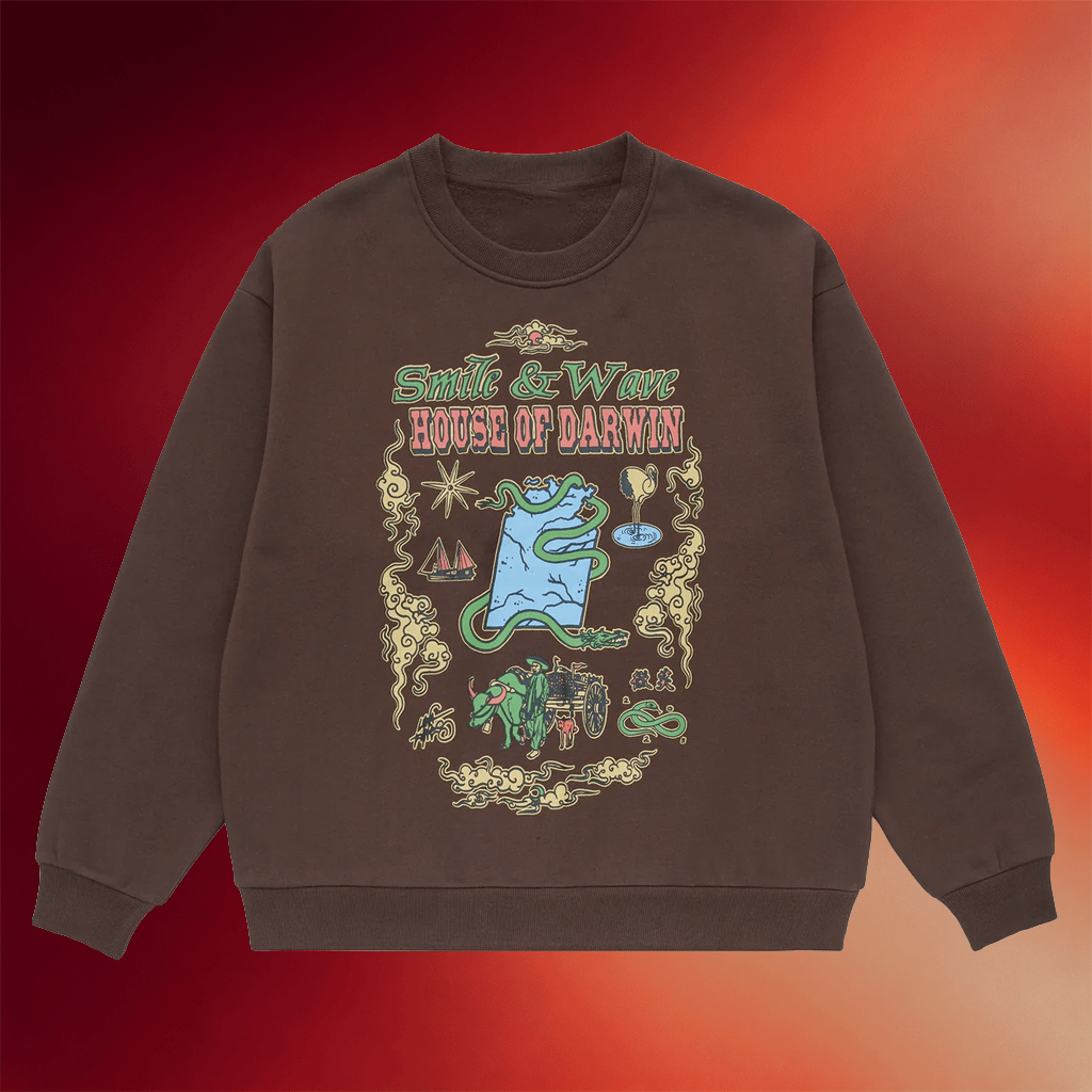 House Of Darwin Merch 2026 Water Buffalo Crewneck Sweatshirt Gifts For Friends - Merchluma