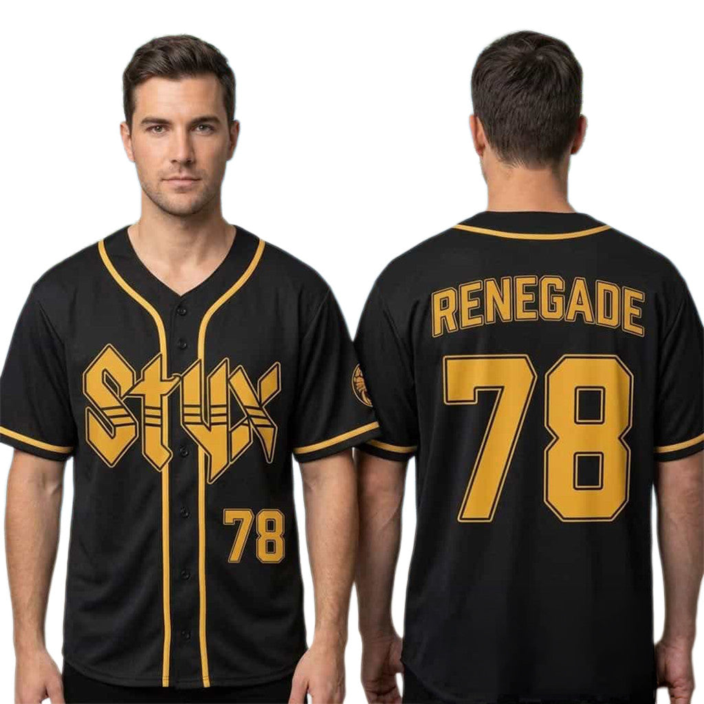 Styx Band Summer Tour 2026 Merch For Show At iThink Financial Amphitheatre Baseball Jersey - Merchluma