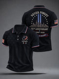 911 25th Anniversary We Will Never Forget Polo Shirt 2001-2026 Merch Patriot Gift - Merchluma