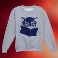 Kin Ship Goods Merch Cat Reading Book Sweatshirt Gift Ideas For Sister - Merchluma