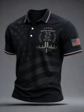25th Anniversary We Will Never Forget Polo Shirt 25 Years 2001-2026 Merch Proud Patriotic Gift - Merchluma