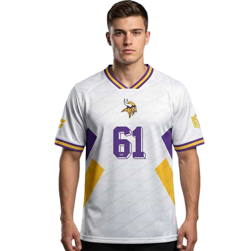 Minnesota Vikings Football X Football Jersey 2026 Minnesota Vikings Merch Present For Fans - Merchluma