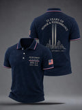 911 25th Anniversary We Will Never Forget Polo Shirt USA Patriotic Eagle Merch Patriot Day Gift - Merchluma