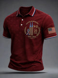 911 25th Anniversary We Will Never Forget Polo Shirt Twin Towers Clothes Gifts For Dad - Merchluma