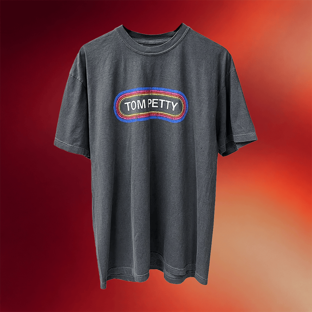 Tom Petty Merch Retro Radio Sticker T-Shirt Tom Petty Shirt Present For Music Lovers - Merchluma