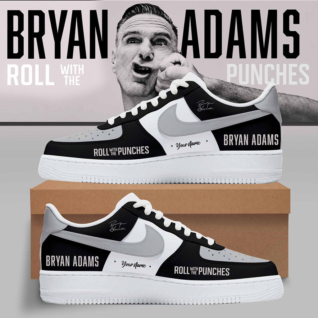 Personalised Bryan Adams Roll With The Punches Tour Sneakers 2026 Bryan Adams Merch Fan Gifts - Merchluma