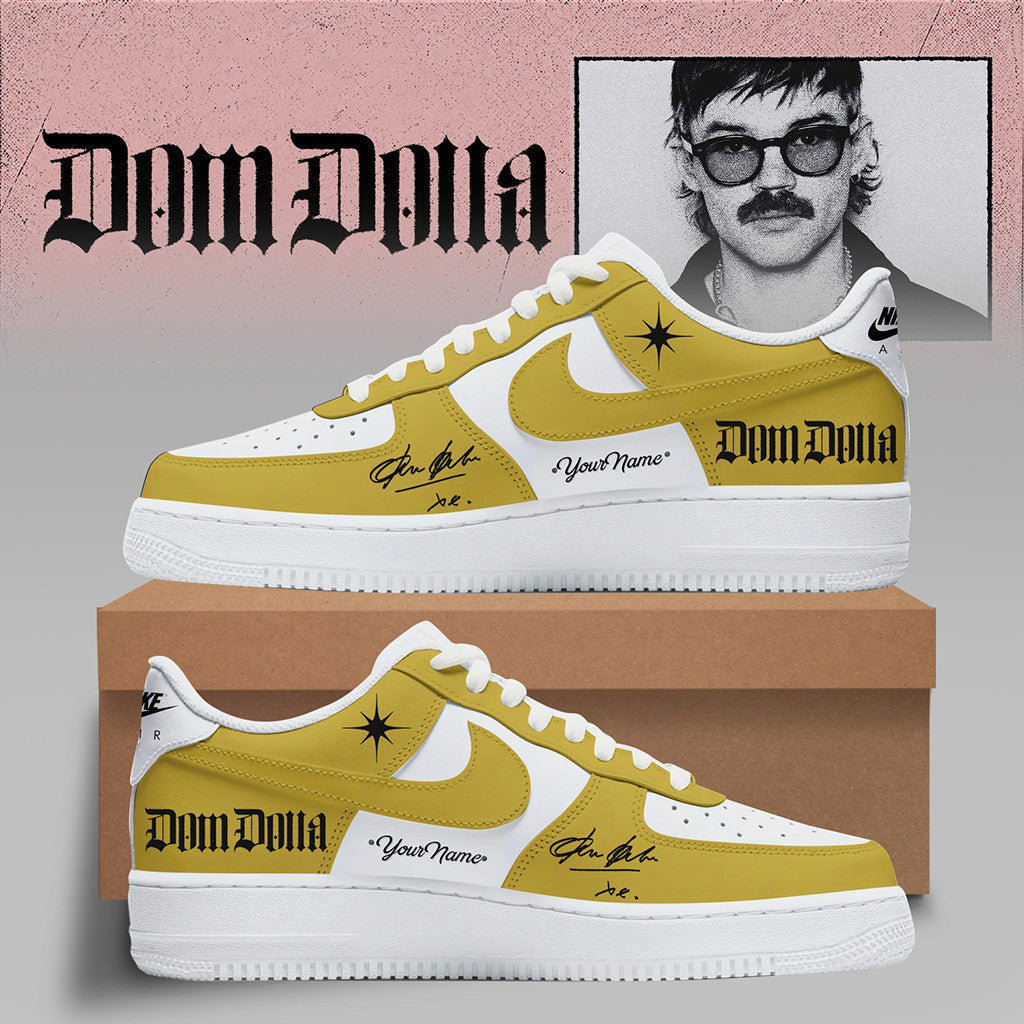 Personalized Dom Dolla Tour X Collection Baseball Shoes Sneakers 2026 Dom Dolla Merch Fan Gifts - Merchluma