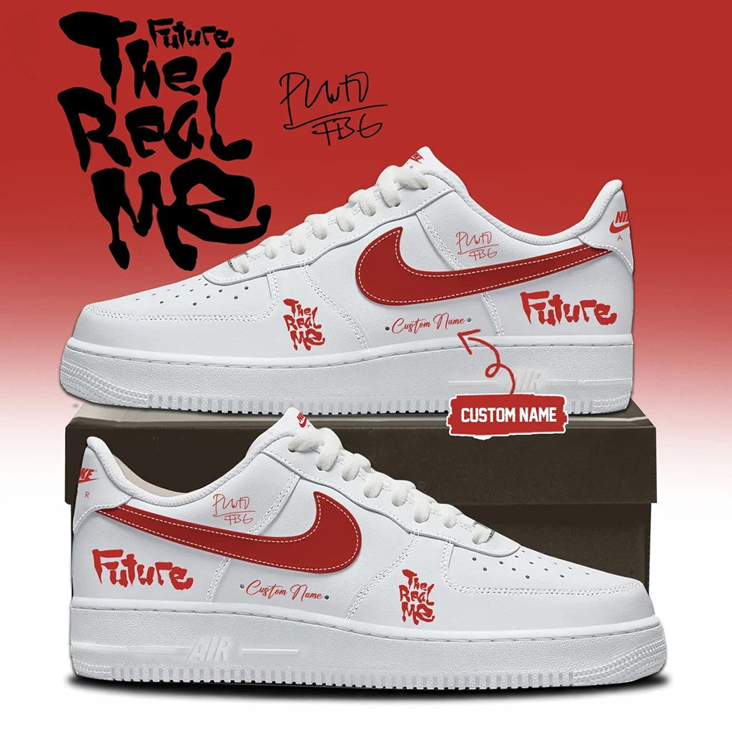 Personalized Future Merch 2026 The Real Me Shoes Sneakers White Present For Husband - Merchluma