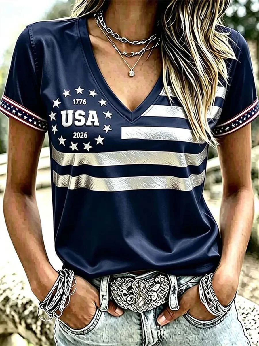 911 343 Fireman 25 Never Forget V-Neck Shirt Patriot Day Merch Gift Ideas For Women - Merchluma