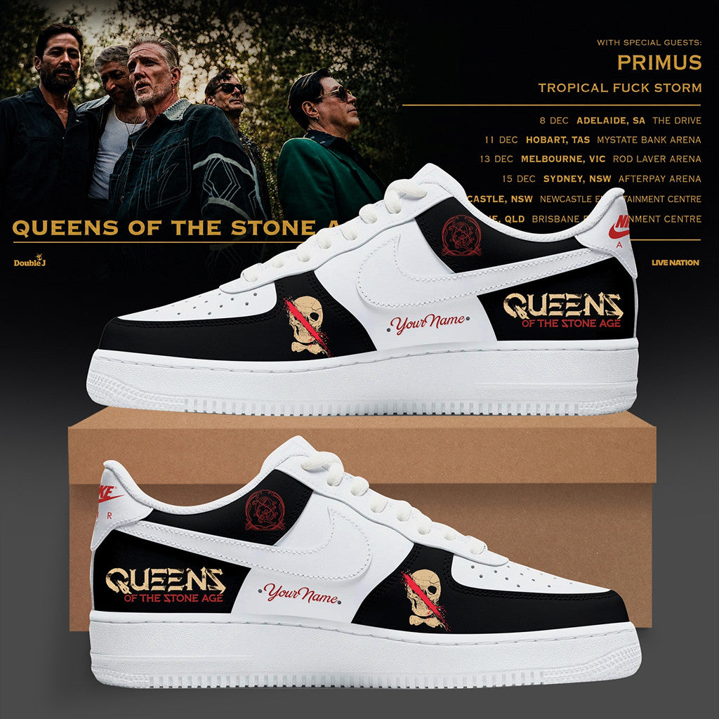 Personalized Queens Of The Stone Age Australia Tour 2026 Shoes Sneakers QOTSA Merch Fan Gifts - Merchluma