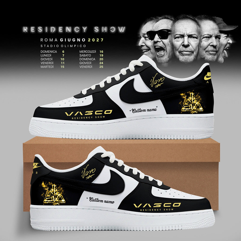 Personalized Vasco Residency Show 2027 Shoes Sneakers Vasco Rossi Merch Gift For Music Fans - Merchluma