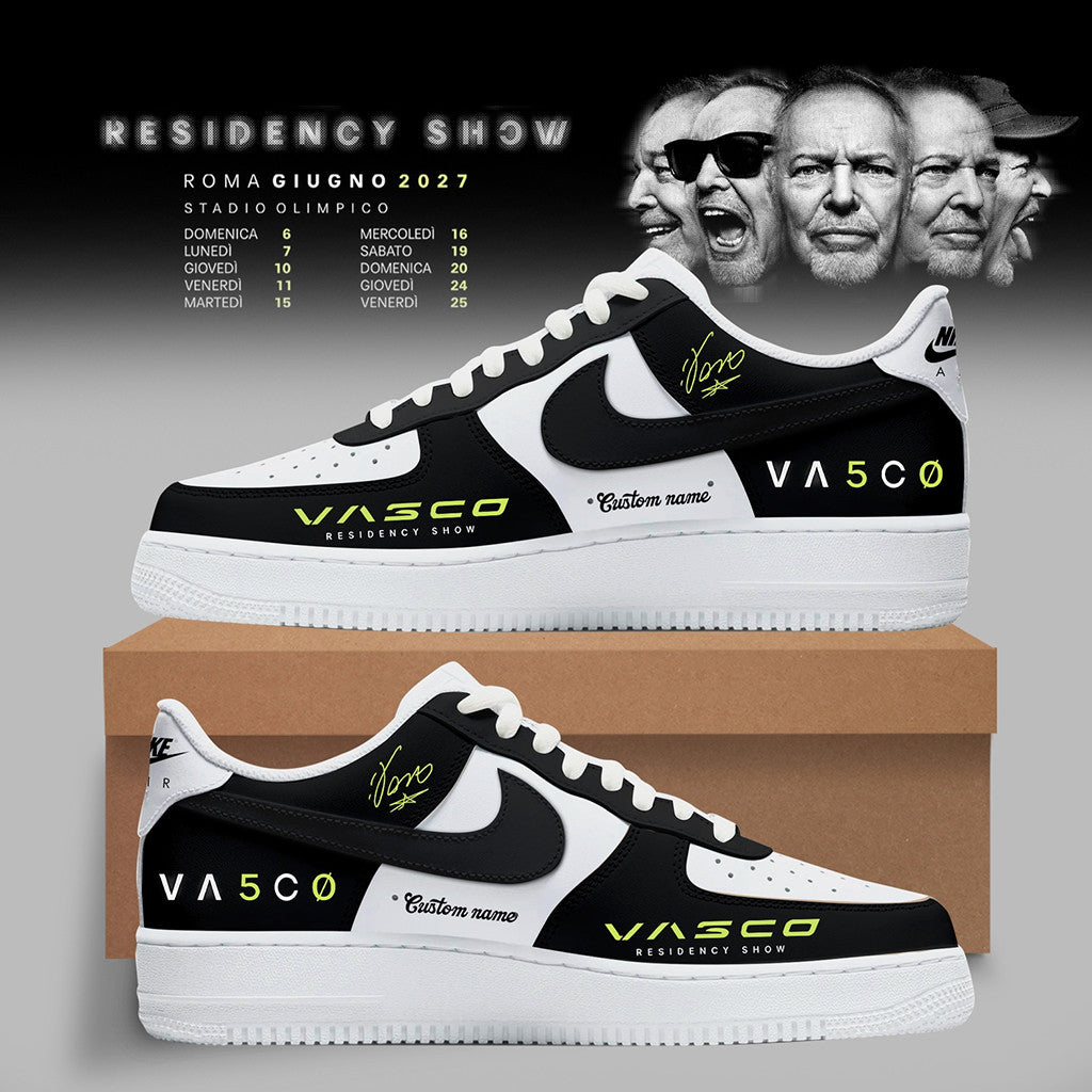 Personalized Vasco Residency Show 2027 Shoes Sneakers Vasco Rossi Merch Present For Dad - Merchluma