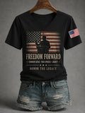 Freedom Truth Must Be Spoken V-Neck Shirt Free Speech Is Worth Defending Shirt Gifts Idea - Merchluma