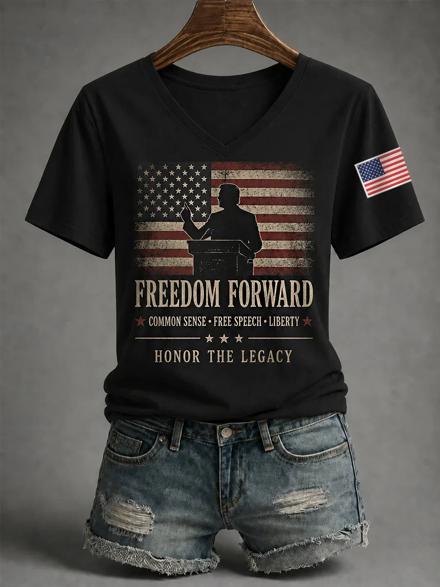 Freedom Truth Must Be Spoken V-Neck Shirt Free Speech Is Worth Defending Shirt Gifts Idea - Merchluma