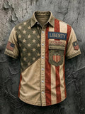Liberty USA American Flag Hawaiian Shirt Shirt 1776 Merch 4th Of July Gift - Merchluma