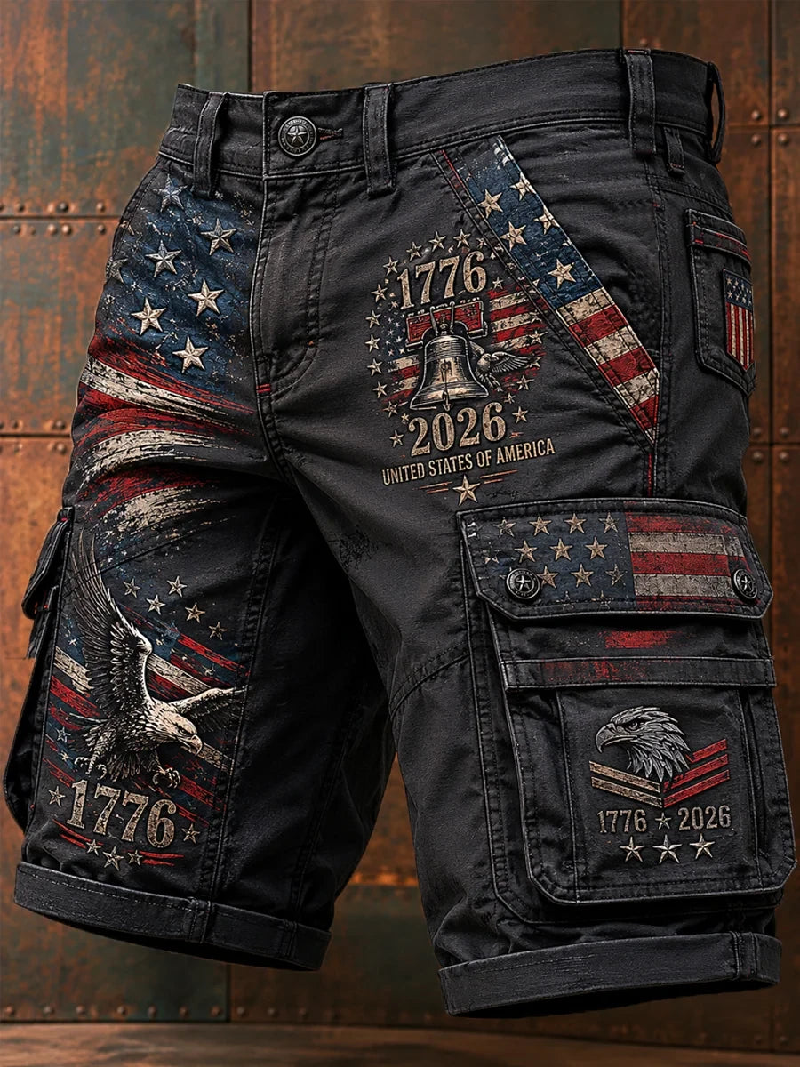 Independence Day USA Shorts 4th Of July Merch Patriotic Veteran Gift - Merchluma