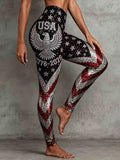 USA Eagle 1776-2026 Leggings 4th Of July Merch Proud Patriotic Gift Ideas - Merchluma
