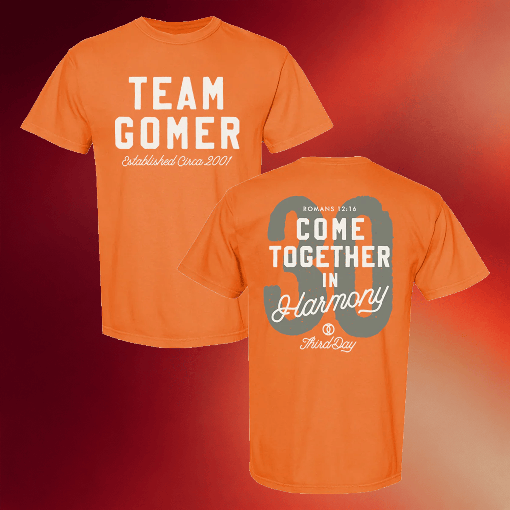 Third Day Merch 2026 Team Gomer Orange T-Shirt Come Together In Harmony Shirt Gifts For BFF - Merchluma