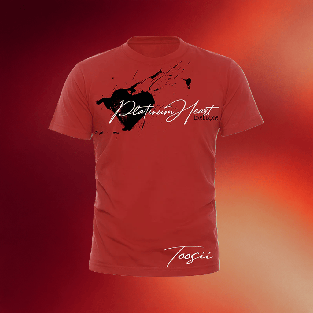 Toosii Merch 2026 Platinum Heart Splatter T-Shirt Toosii Rapper Shirt Gifts For BFF - Merchluma