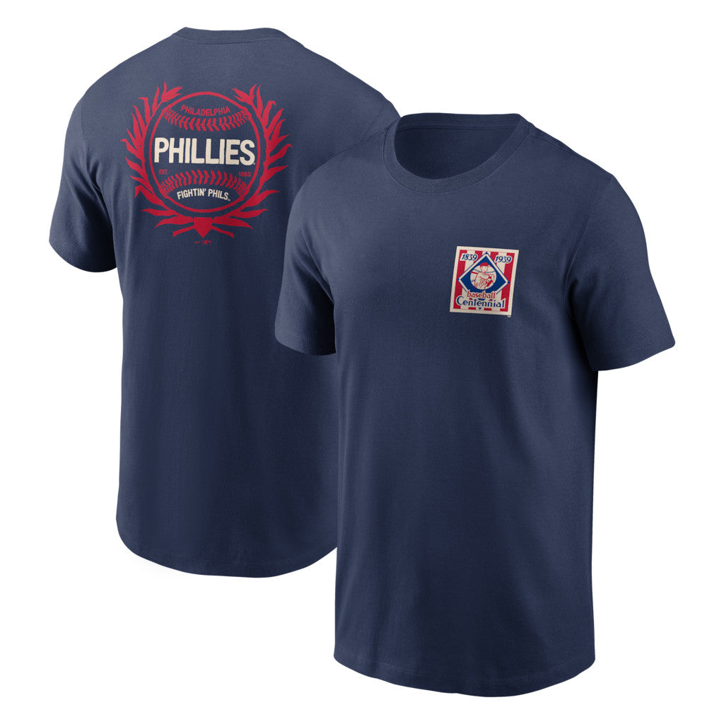 Philadelphia Phillies Merch 2026 Philadelphia Phillies Field Of Dreams Two Hit T-Shirt Navy - Merchluma