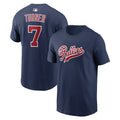 Trea Turner Shirt Navy Philadelphia Phillies Merch #7 Field Of Dreams T-Shirt 2026 Gift For Fan - Merchluma