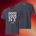 Tucker Carlson Merch 2026 Good Luck NY T-Shirt TCN Shirt Father's Day Gifts Ideas - Merchluma