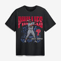 Philadelphia Phillies Merch 2026 Bryce Harper Philadelphia Phillies Enlarged Player Shirt Black - Merchluma