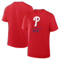 Philadelphia Phillies Merch 2026 Philadelphia Phillies Clubhouse Legacy Side Swipe T-Shirt Red - Merchluma