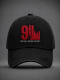 Never Forget 9-11 Twin Towers Baseball Cap We Will Never Forget Merch Patriot Gift - Merchluma