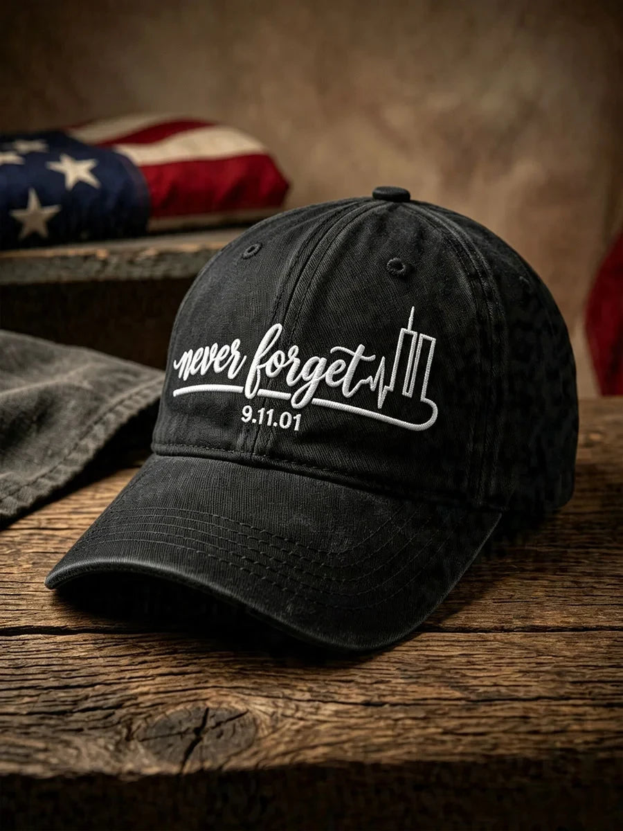 Never Forget 9-11 Baseball Cap We Will Never Forget Merch Patriot Gift - Merchluma