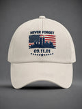 Never Forget 9 11 American Flag Baseball Cap Honoring Firefighter Merch Memorial Gift - Merchluma