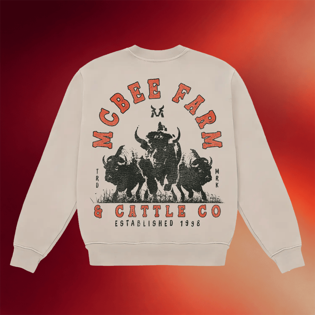 MCBEE Farms Merch 2026 Stampede Crewneck MCBEE Farm And Cattle Co Established 1998 Sweatshirt - Merchluma