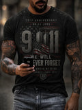 911 25 Years We Will Never Forget T-Shirt 25th Anniversary Merch Patriot Day Gift - Merchluma