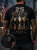 25 Years We Will Never Forget Twin Towers T-Shirt 25 Anniversary Merch Memorial Gift - Merchluma