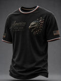 America 1776-2026 T-Shirt Liberty American Flag Eagle Merch Patriotic Men Gift - Merchluma