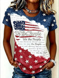 We The People 1776-2026 T-Shirt American Flag Stars Stripes Merch Patriotic Gift - Merchluma